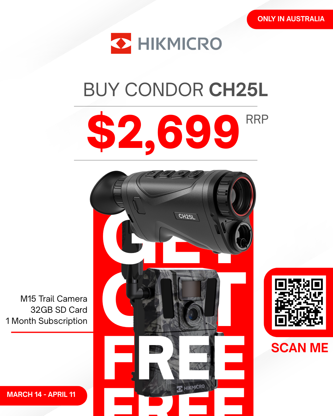 HIKMICRO Condor CH25L Thermal Rangefinding Monocular