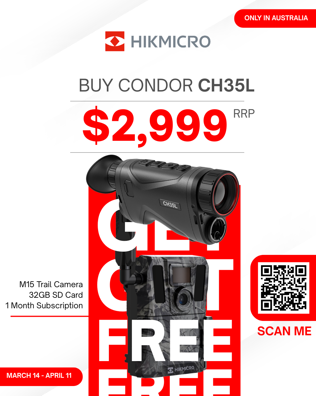 HIKMICRO Condor CH35L Thermal Rangefinding Monocular