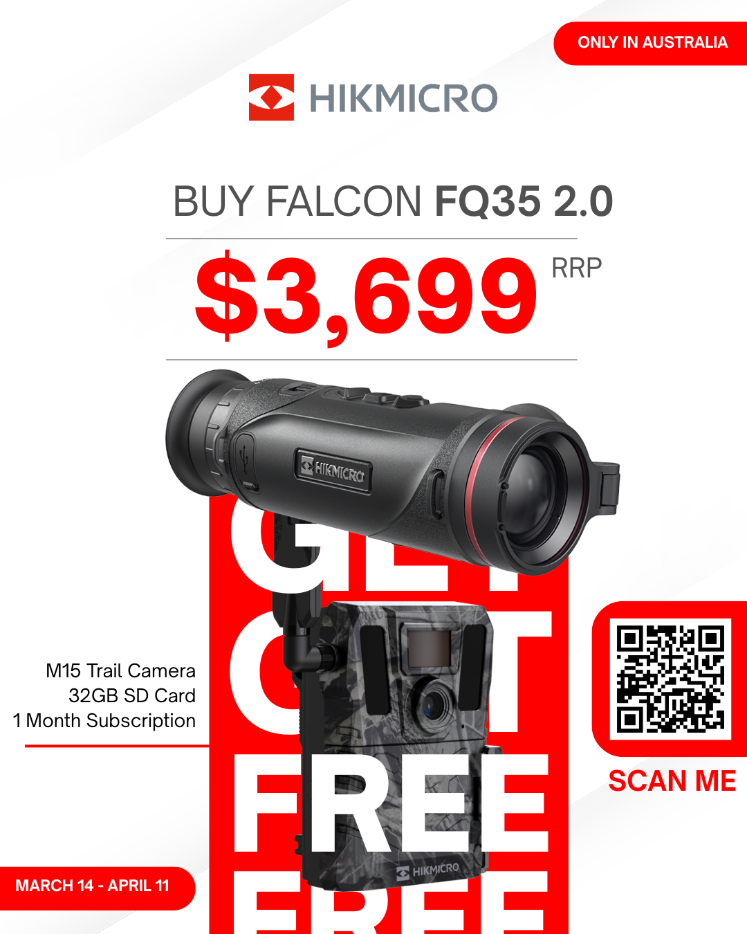 HIKMICRO FALCON FQ35 2.0 Thermal Monocular
