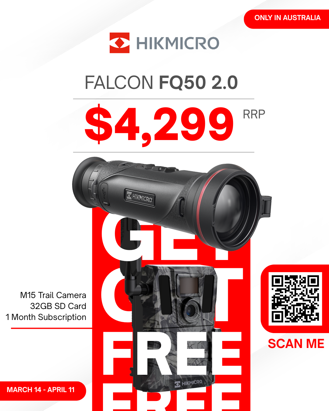 HIKMICRO FALCON FQ50 2.0 Thermal Monocular
