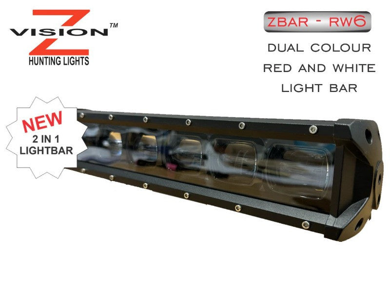 Z-Vision Light Bar - 6 - Red and White