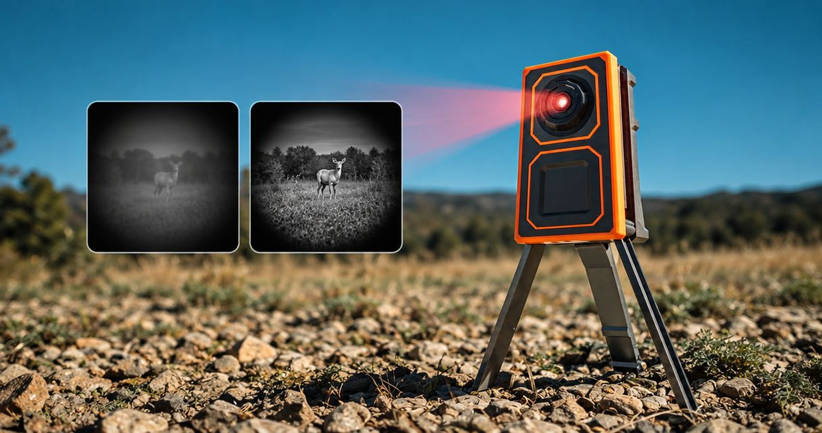 How to adjust an IR illuminator beam for a clearer image