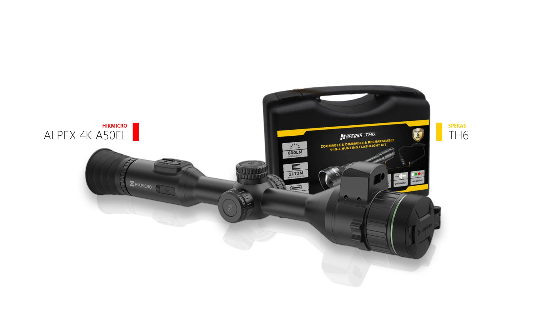 HIKMICRO ALPEX 4K A50EL (LRF) + Speras TH6K Illuminator Kit