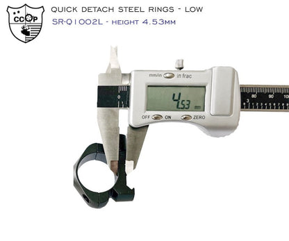 CCOP Ring Set Set 30mm Weaver Low QD