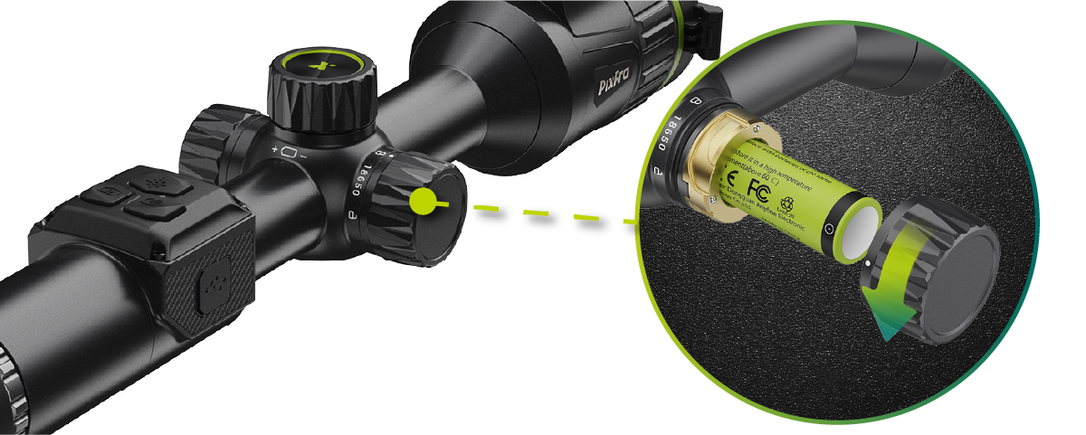 PIXFRA VOLANS 4K LRF Night Vision Scope with Accura Triclops LED Torch & Cantilever QD Mount