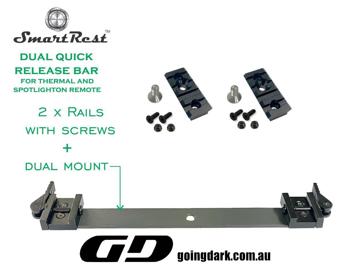 Photo of SmartRest - Dual QR Mount - Thermal & Search Light Quick Release Mounting